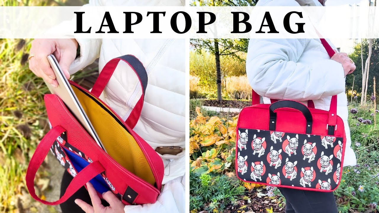 CARA MEMBUAT LAPTOP CASE, LAPTOP BAG - YouTube