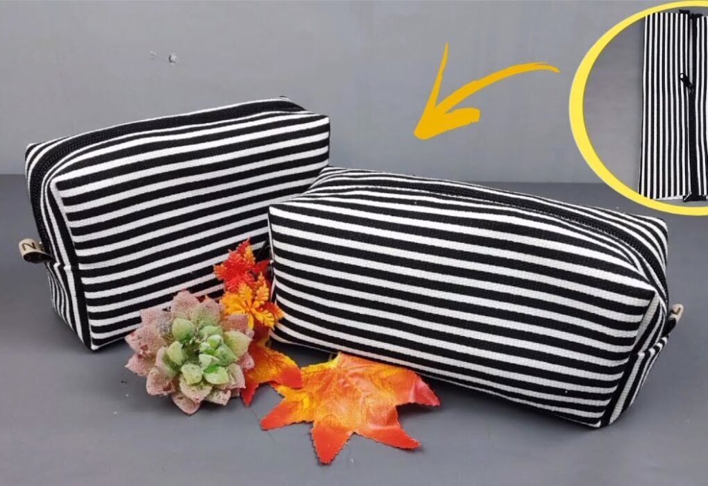 1 Pola untuk 2 Tas Pouch | Tutorial Menjahit Pemula - YouTube