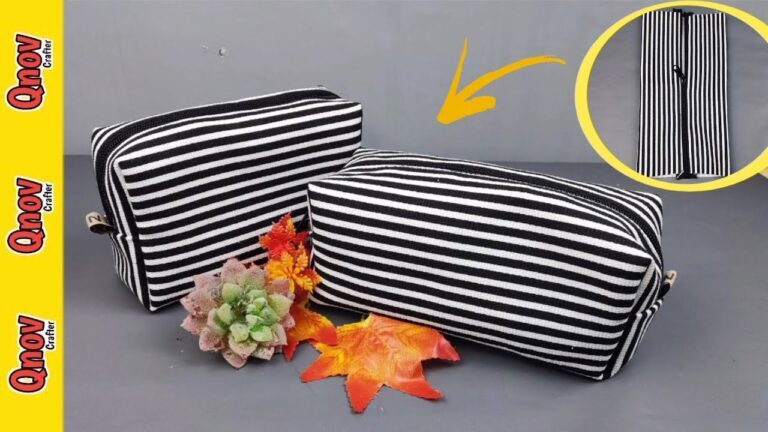 1 Pola untuk 2 Tas Pouch | Tutorial Menjahit Pemula - YouTube