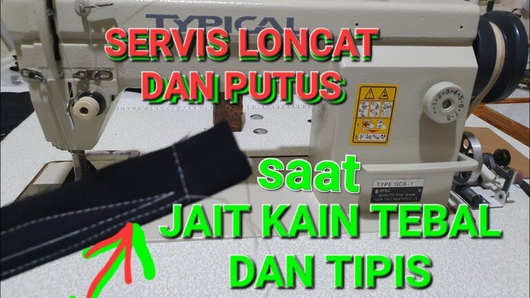 CARA PASANG BENANG DI MESIN JAHIT BUTTERFLY | MESIN JAHIT HITAM KLASIK ...